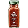 Simply Organic Smoked Paprika, 2.72 Ounce, Oak Wood Smoked & Ground Spanish Paprika, Deep Smokey Flavor, Kosher