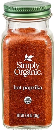 Simply Organic Paprika, Hot, Organic, 2.86 Ounce