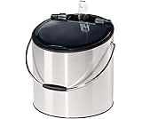 OGGI Wine & Ice Bucket- Ice Bucket with Lid & Ice Scoop, Wine Chiller Bucket, Tabletop Wine Chiller Holds 2 Bottles, Bar Set is Great Addition to Bar Cart or Home Bar Accessories, 4-Quart