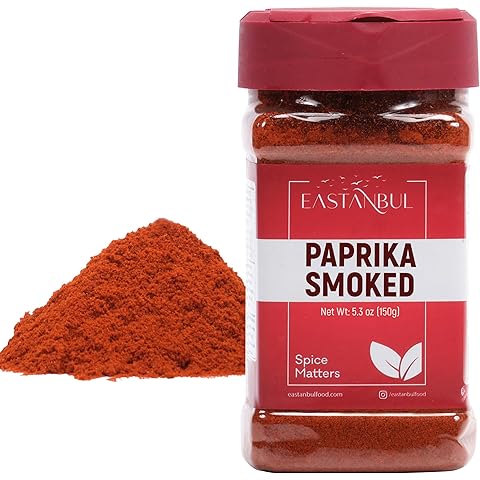 Eastanbul Smoked Paprika, 5.29oz, Smoked Paprika Powder, Ground Spanish Seasoning, Smoky Paprica, Sweet Smoke Spice, Comparable to Pimentón de la Vera