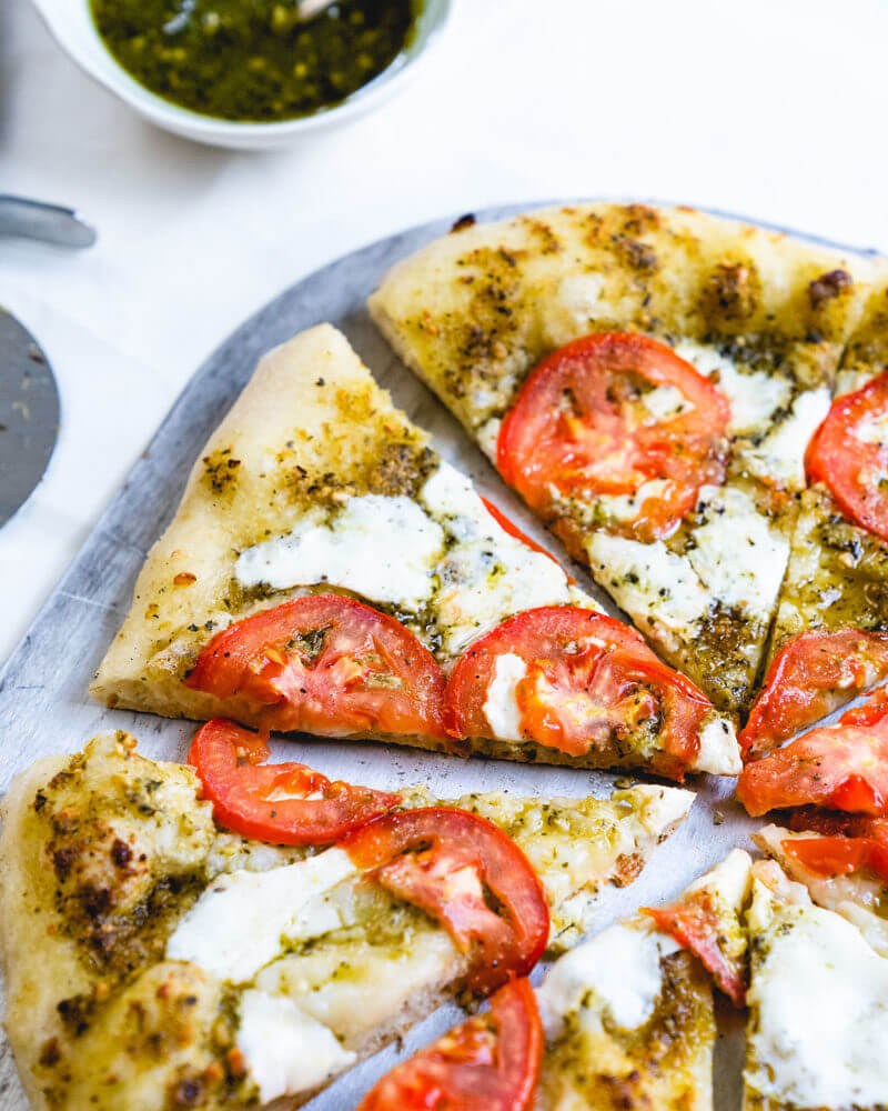 Pesto pizza recipe