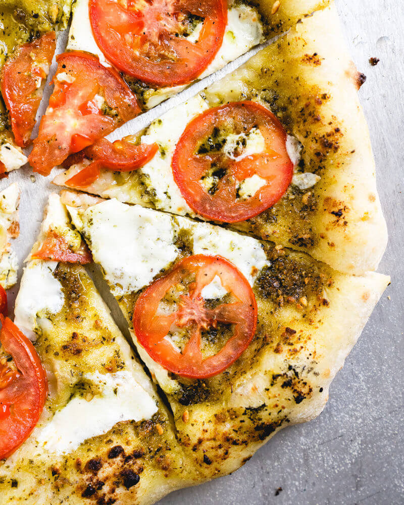 Pesto pizza