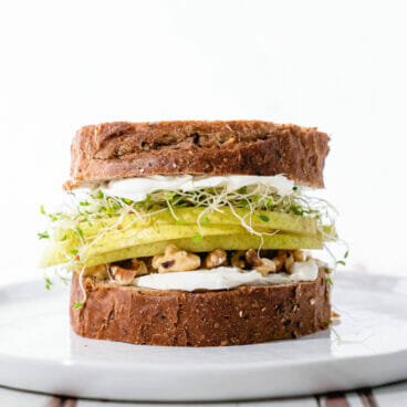 Pear Walnut Fruit Sandwich