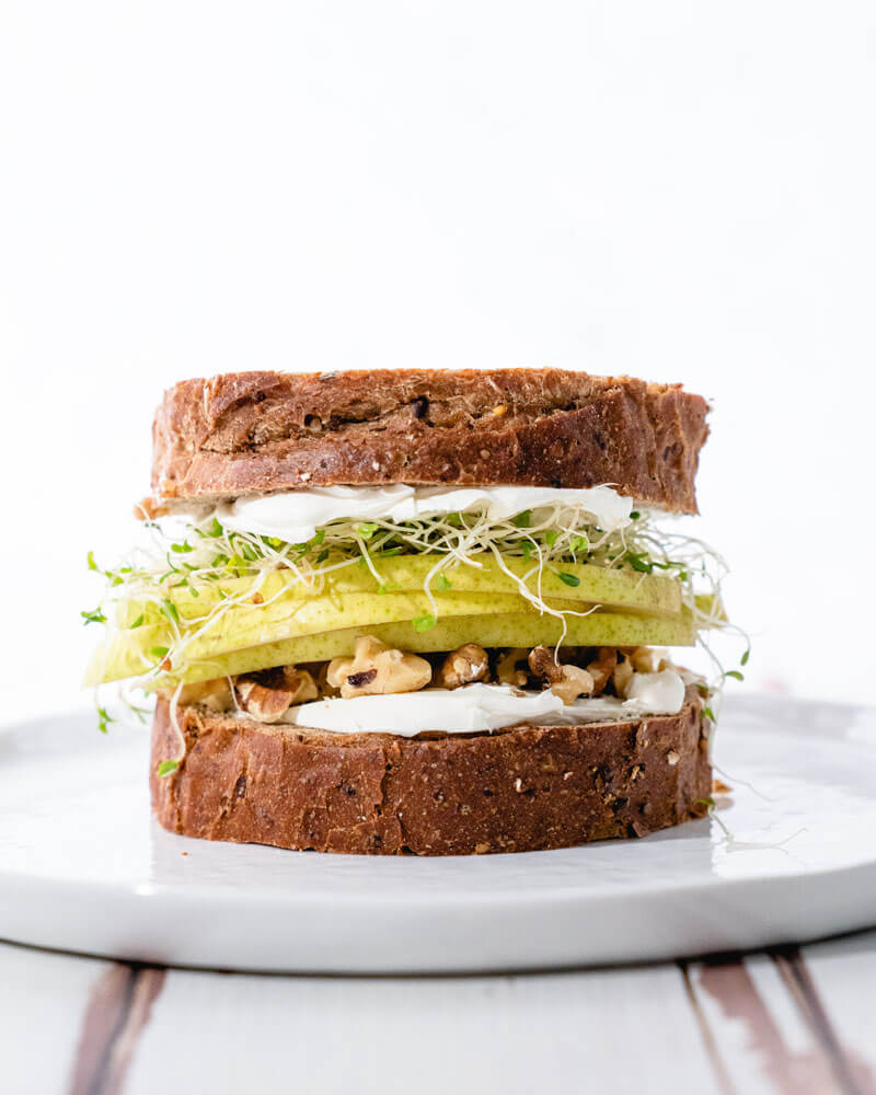 Pear Walnut Fruit Sandwich
