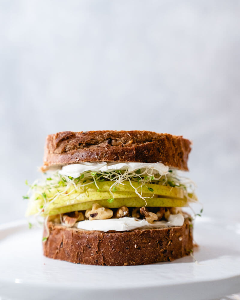 Pear Walnut Fruit Sandwich