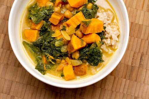 Kale & sweet potato stew