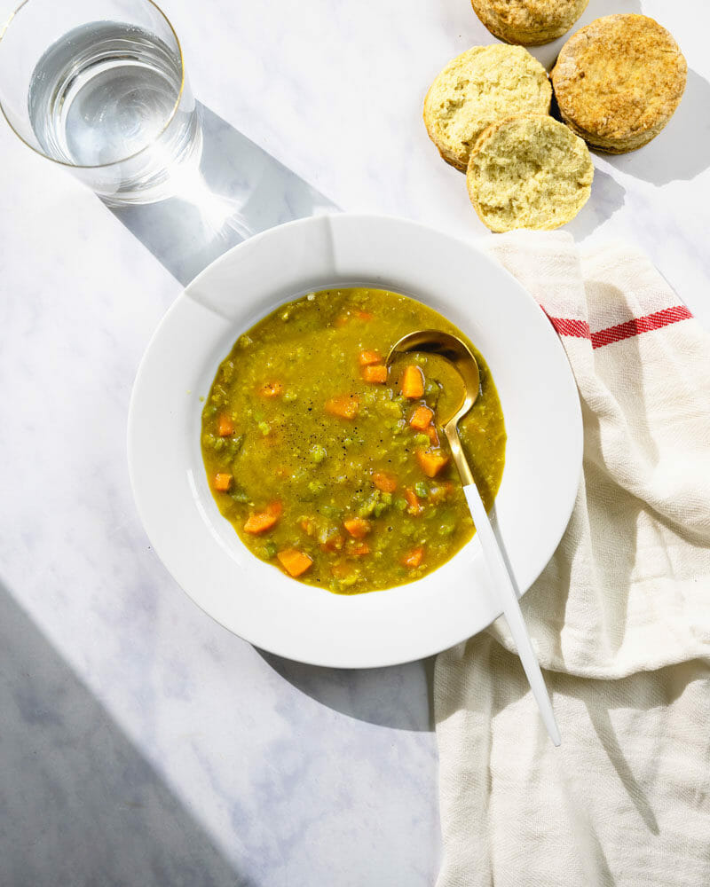 Vegetarian split pea soup