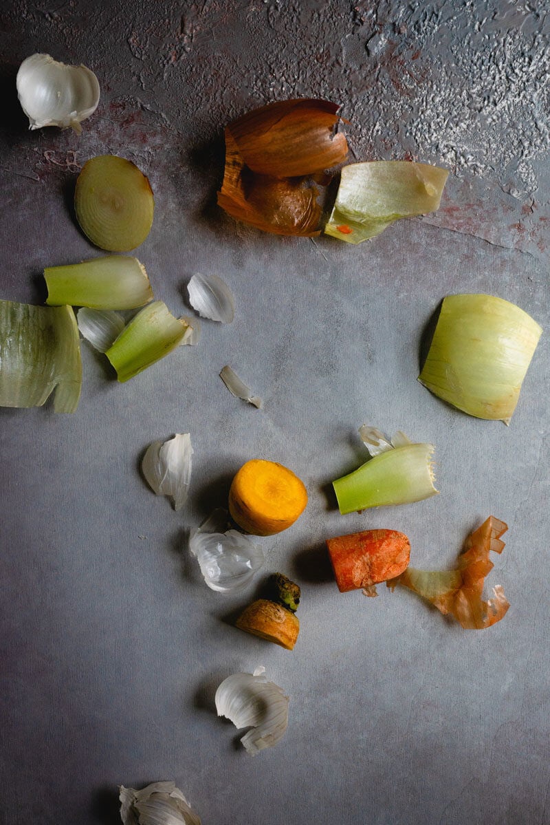 Homemade Vegetable Broth | Vegetable scraps