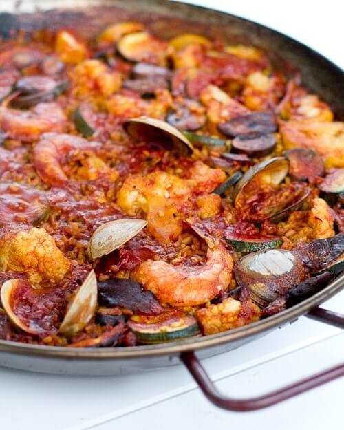 Grilled Paella Recipe