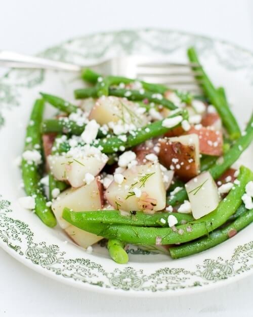 Green Bean Potato Salad | Dill salad | Dill red potatoes