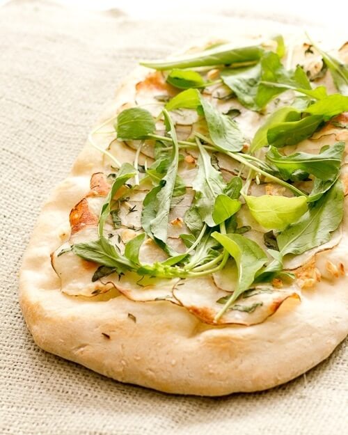 arugula and potato Flatbread