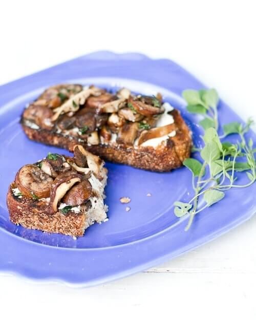 Goat cheese bruschetta