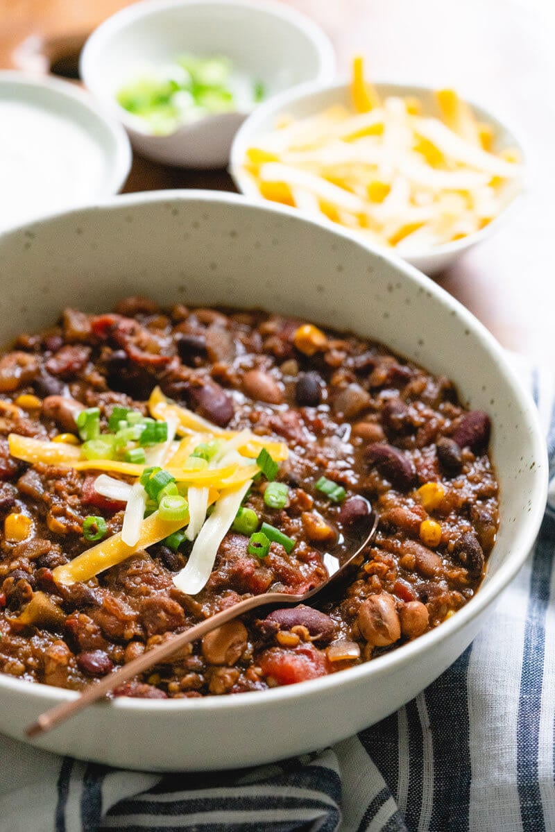 Meatless chili