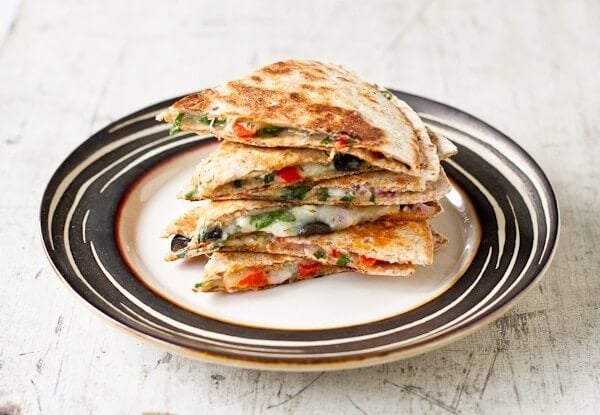Greek quesadillas