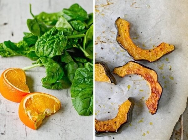 Squash salad with farro
