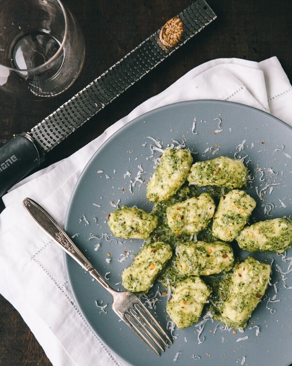 Ricotta Dumplings with Pesto