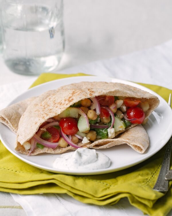Greek Sandwich on a plate