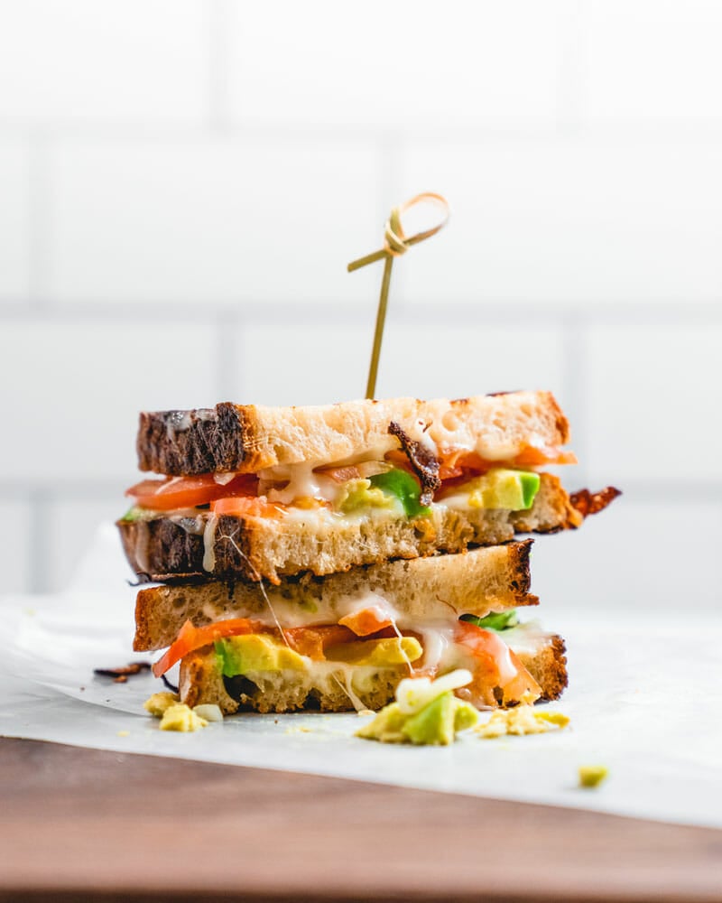 Avocado grilled cheese