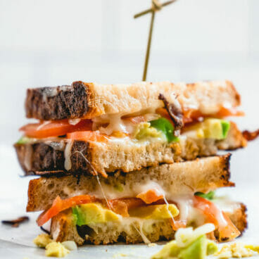 Avocado grilled cheese