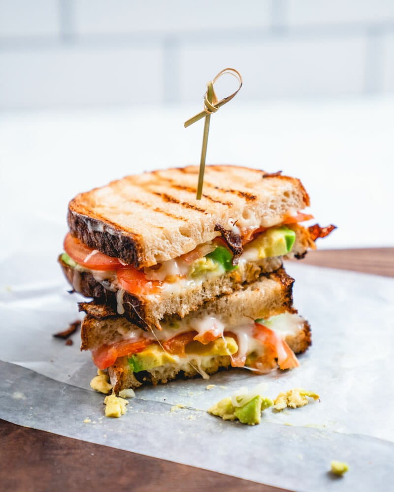 Avocado grilled cheese