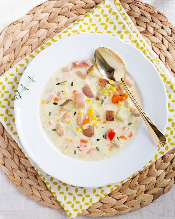 Potato Corn Chowder | Heathy chowder