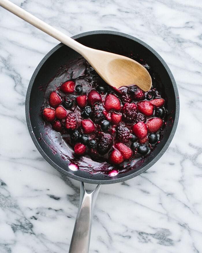 Berry brownie yogurt parfait