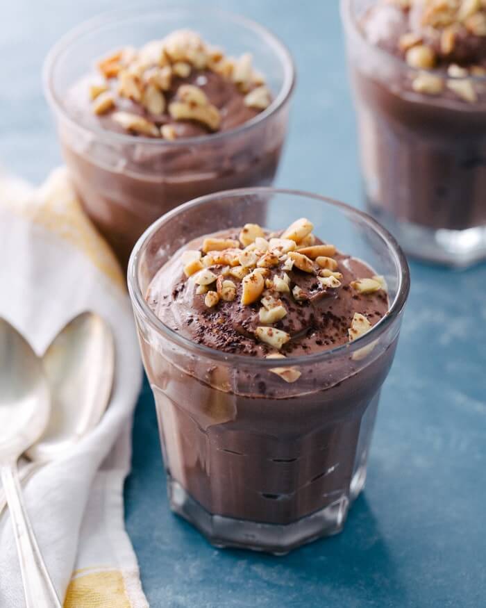 Chocolate Peanut Butter Mousse (4 Ingredients) | A Couple Cooks