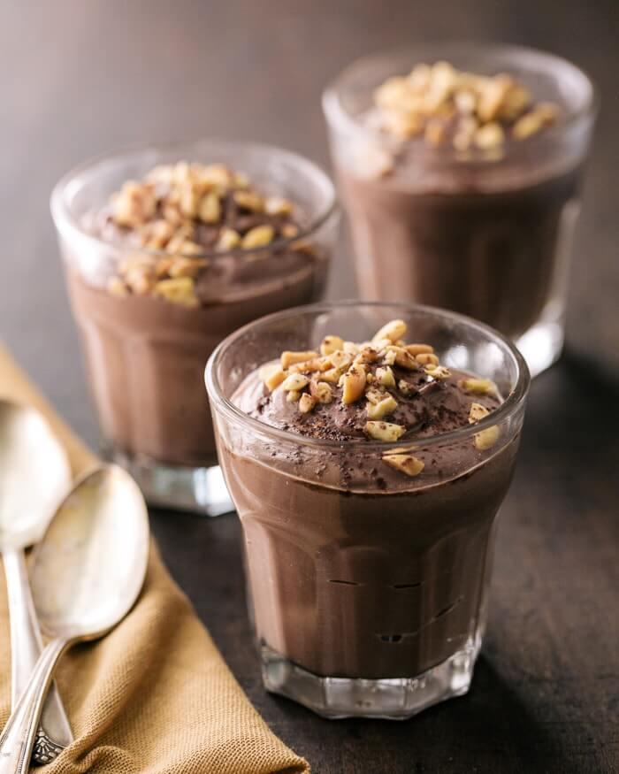 Chocolate Peanut Butter Mousse | Vegan chocolate mousse