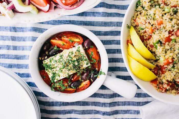Baked Feta with Tomatoes | A Couple Cooks