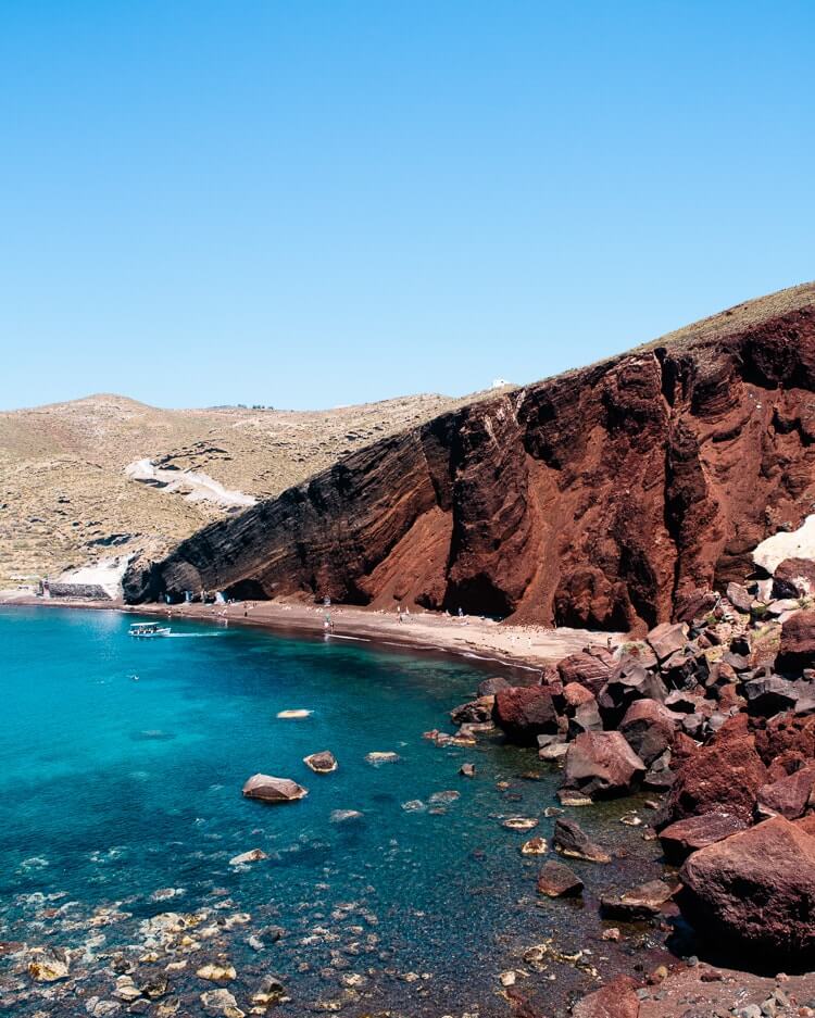 Santorini beaches | The Red Beach