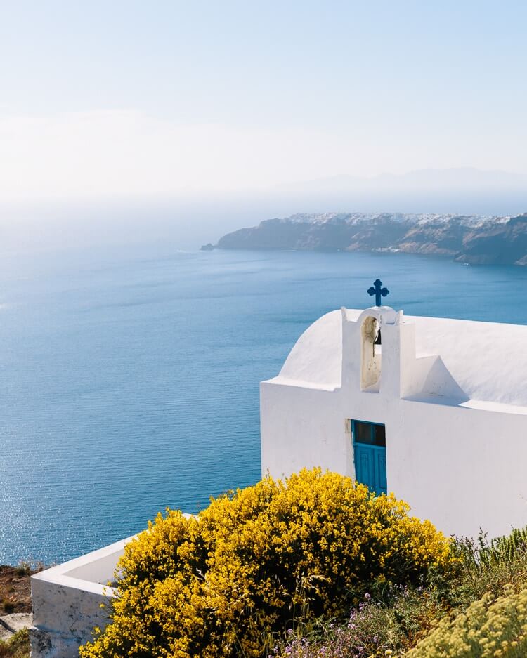 Santorini pics | Skaros Rock