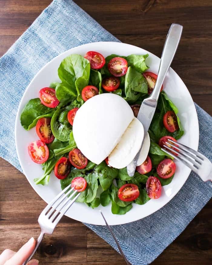 Arugula and Tomato Burrata Salad