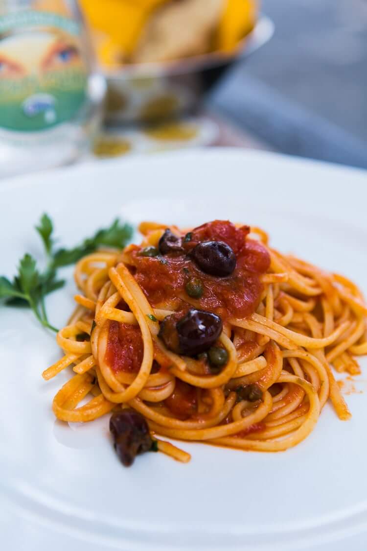 Positano restaurant | Pasta puttanesca