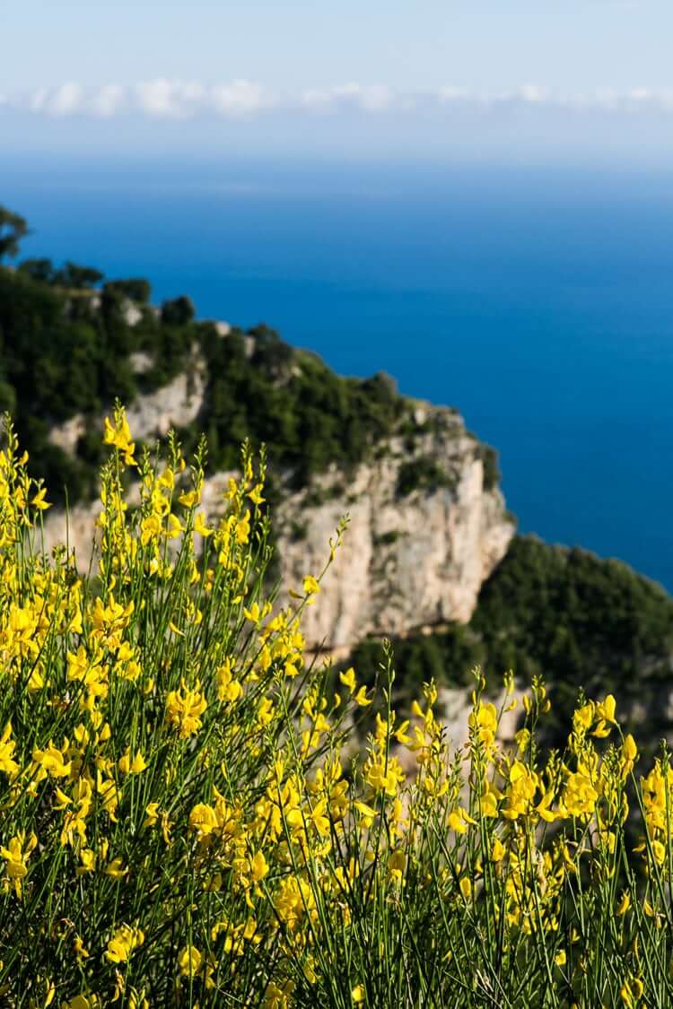 Hiking on Amalfi Coast Italy