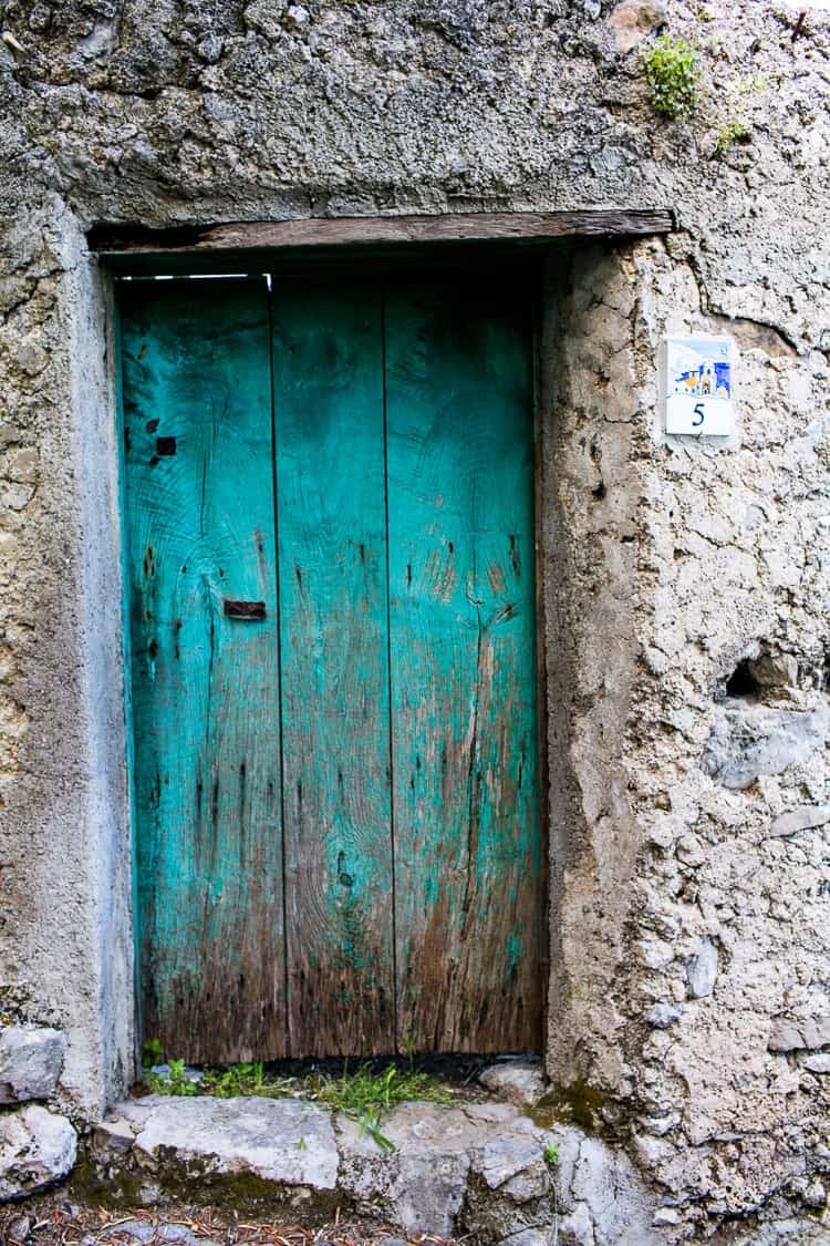 Amalfi Coast Italy | Green door
