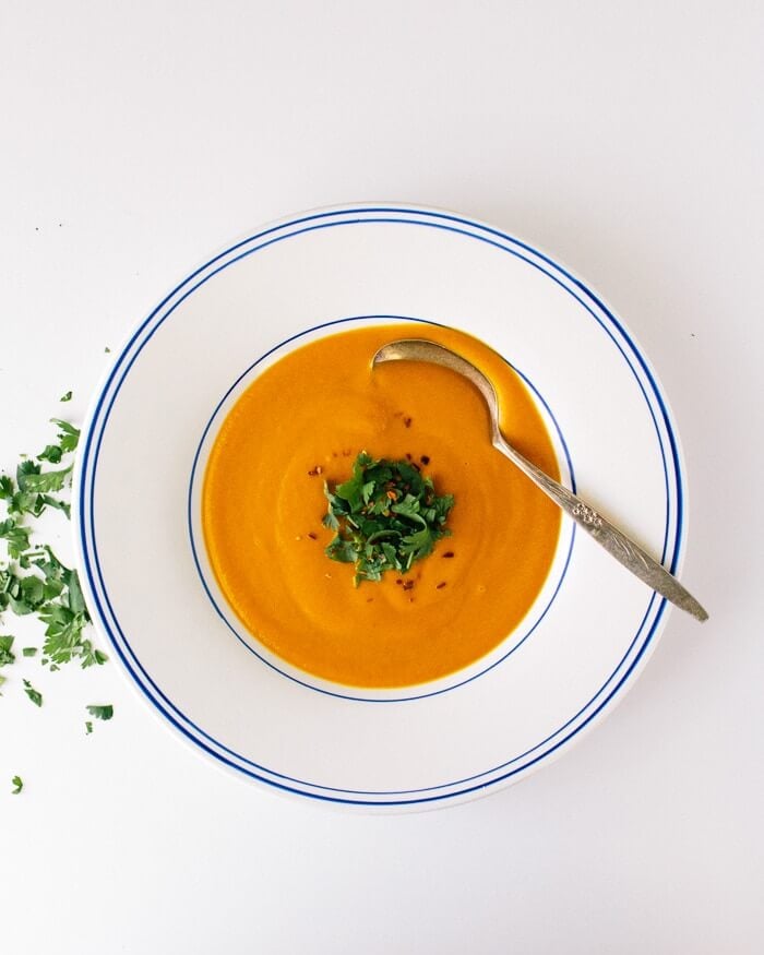 Curried carrot soup