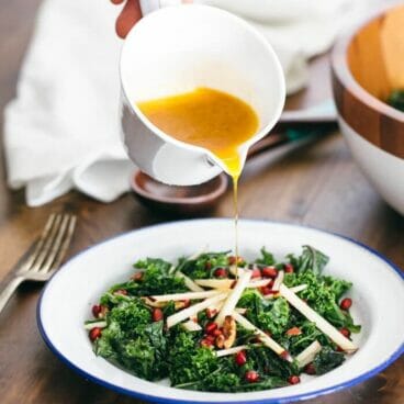 Massaged Kale Salad with Apple and Pomegranate