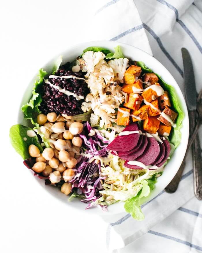Vegan Buddha Bowl with Tahini Sauce
