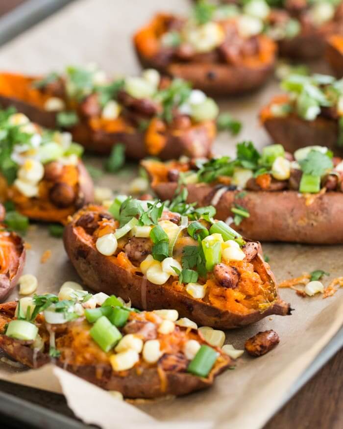 Loaded Sweet Potato Skins