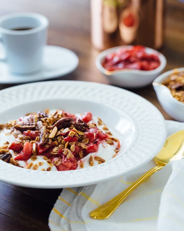 Baked strawberries