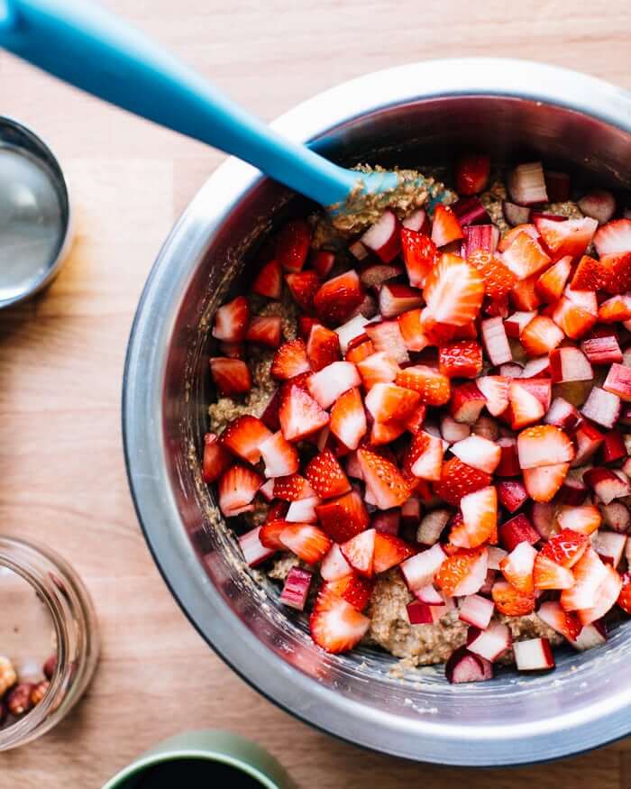 Strawberry Rhubarb Muffins 