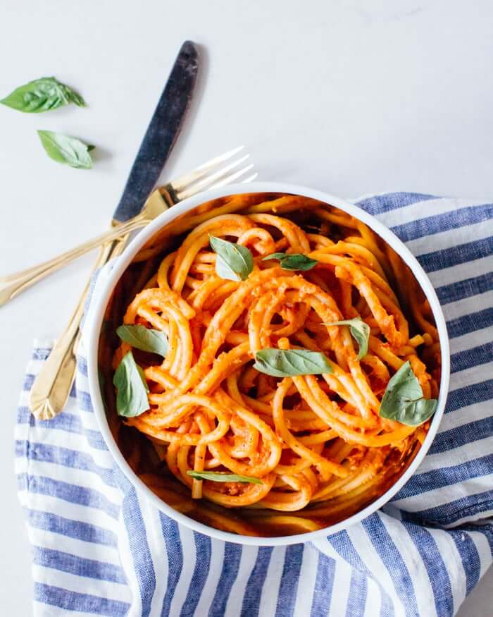 Creamy Pasta Marinara | A Couple Cooks