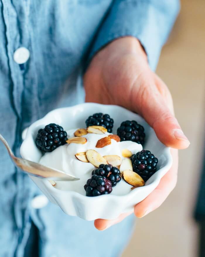 Berries with Yogurt Whipped Cream | A Couple Cooks