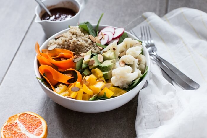 Stress Relieving Quinoa Avocado Salad | Stress relieving foods