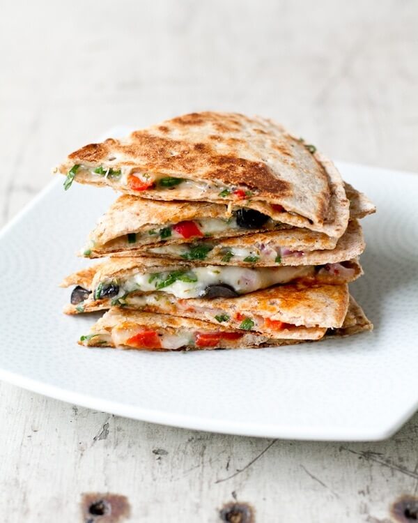 Greek quesadillas