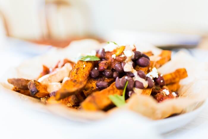 Loaded Mexican Fries with Sweet Potatoes | Sweet potato recipes