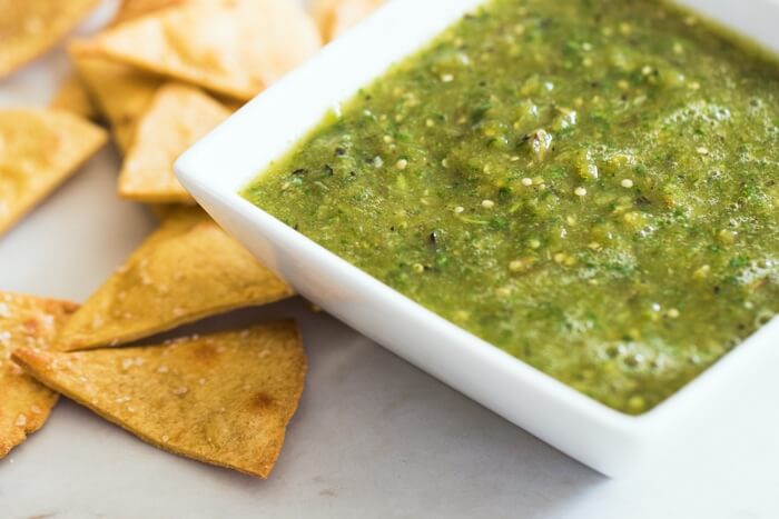 Roasted Tomatillo Salsa (Salsa Verde) | A Couple Cooks