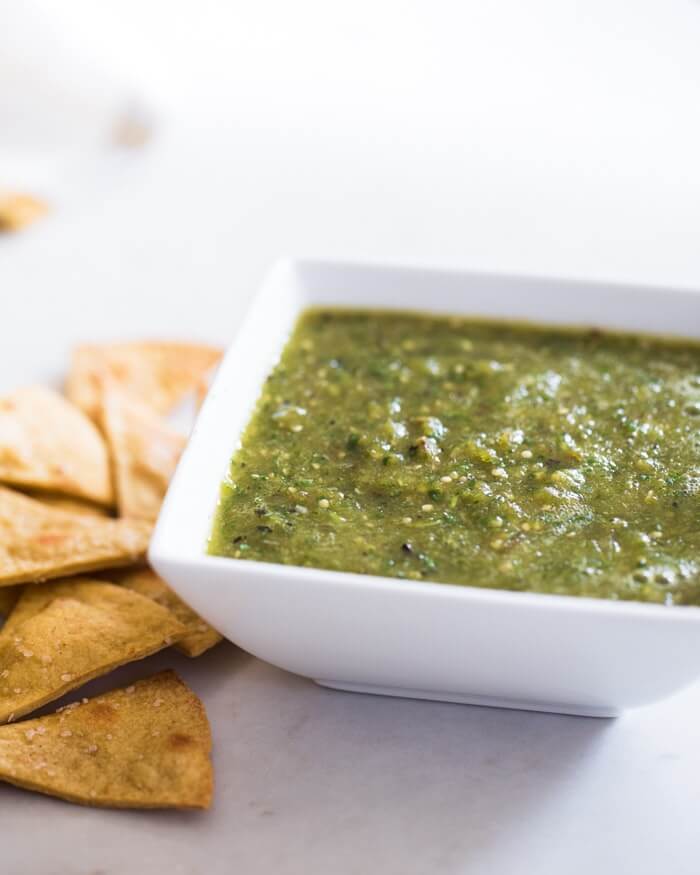 Roasted Tomatillo Salsa (Salsa Verde)