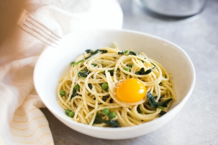 Eating pasta