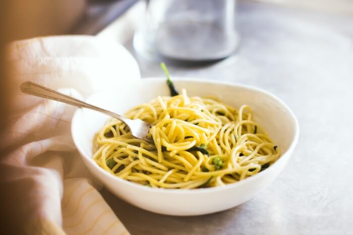 Spring Vegetarian Carbonara | A Couple Cooks